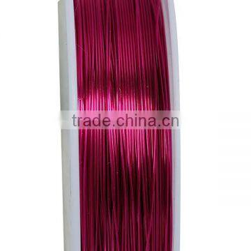 High Quality Jewelry Round Fuchsia 0.4mm Copper Beading Wire Thread Cord photo-2