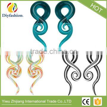 Colorful Glass Snail Ear Plug Fashion Body Piercing Jewelry photo-5