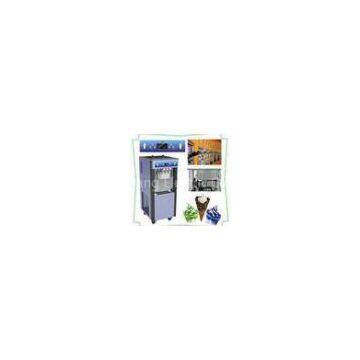 Single Phase Commercial Ice Cream Maker, Soft Serve Yogurt Ice Cream Machine, 3 Flavors 36 Liters /