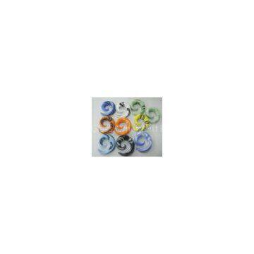 45 Gauge spiral Glass Piercing body Jewelry Navel 11.2mm For Party