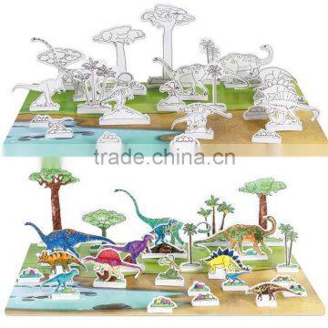 Dinosaur Park Children Educational Painting Toy 3d Puzzle Toys for Kids photo-6