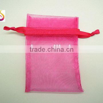 Chocolate organza pouch/ organza bags& pouches for gift