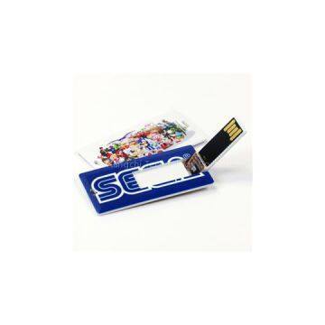 Smaller Plastic Rectangle Credit Card USB Flash Drives