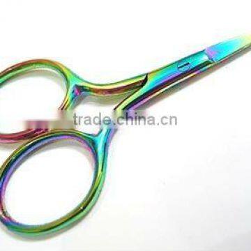 Titanium coated embroidery scissor