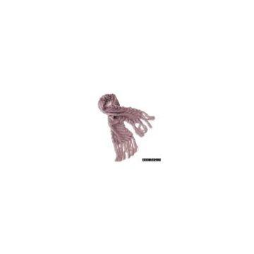 Sell Bias Mohair Scarf Trimmed with Rabbit Fur