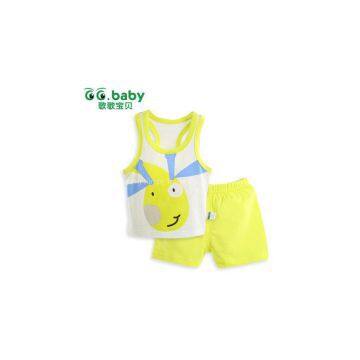 2015 Cartoon 100%Cotton Baby Sets Summer Babies Baby Boy Girl Clothes Suits 2pcs Baby T-Shirt+Shorts Suits Newborns Clothing Sets photo-2