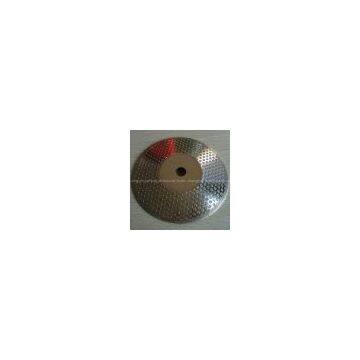Electroplated cymbal shaped diamond  grinding disc