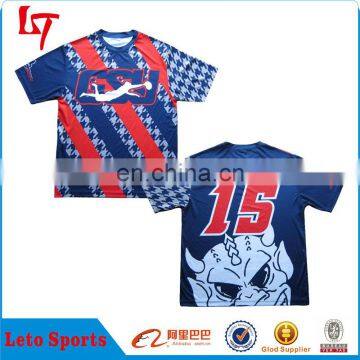 100%Polyester Dri Fit Custom Sublimated Printing t shirt