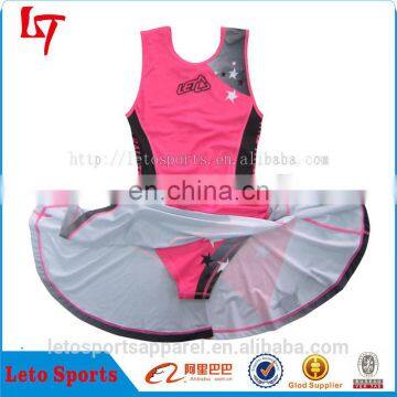 Wholesale women pink tennis netball dress uniforms sale