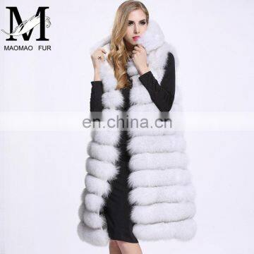 2016 The Latest Women Real Fur Vests Fox Fur Fashion Womens Vest Coat