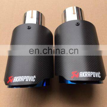 2017 high quality Akrapovic exhaust tips carbon fiber tail pipe