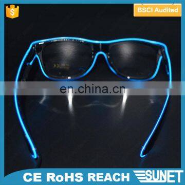 wholesale good quality party decorate EL products Easter holiday 2017 sun led glasses