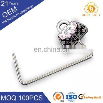 Women Portable Metal Elegant Purse Hanger / Bag Honger With Logo photo-3