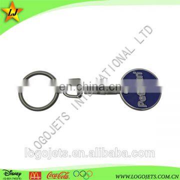 Shopping cart trolley coin keychain