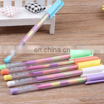 Six in One Rainbow Gel Pen Six Color in One Pen Colorful Gel Pen 12pcs/box photo-3