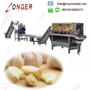 High Efficiency Garlic Peeling Production Line For Sale