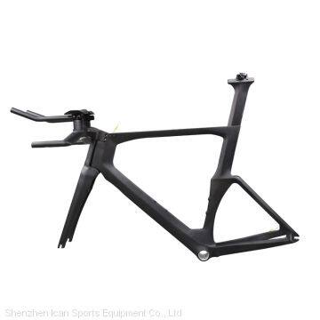 Сертификация SGS. Карбоновый раму-сет ICAN TT Bike TT01 для велосипедов на время пробега