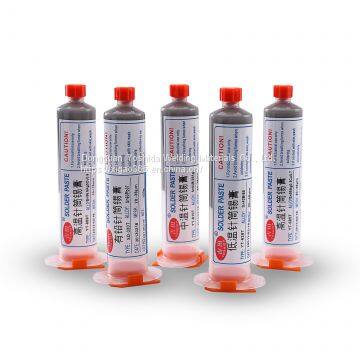 Low Temperature No-clean SMT Lead-free LED SMT Solder Paste SMD BGA Solder Flux Sn42/Bi58 100g photo-2