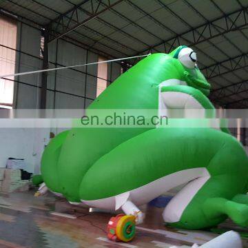 Commercial Use Advertising Inflatable Green Frog Mascot With Logo Printing for Business Display photo-3