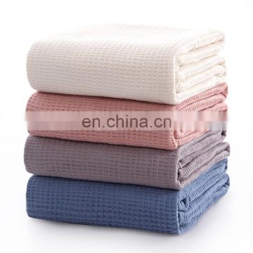 High Quality Waffle Weave Organic Cotton Baby Swaddle Blanket