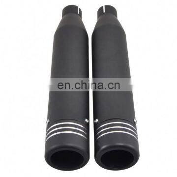 Cafe Racer Steel Black 3.15" Motorcycle Exhaust Muffler Pipe Slip On Pipes for Harley Davison Sportster XL 883 1200 photo-2