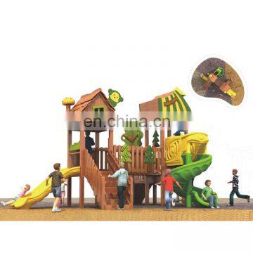 Children Wooden Combination Plastic Slide Outdoor Playground photo-5
