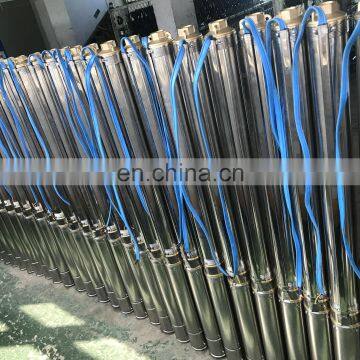 4PSS Stainless Steel dc Solar 5hp Submersible Price 100 Meter Head Water Pump System