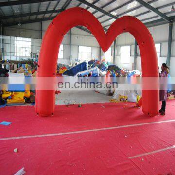 Top Quality Inflatable Red Heart Shape Wedding Arch/Inflatable Entrance Archway For Sale photo-6