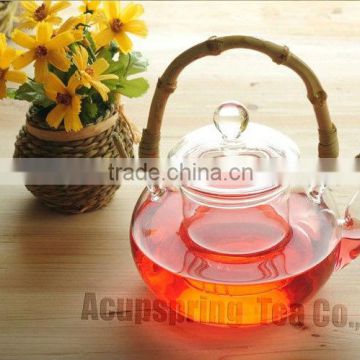 Glass Teapot with Bamboo Handle 600ml