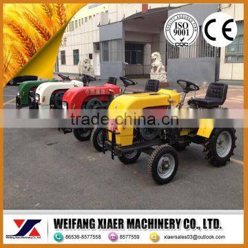 2014 factory supply cheap 12hp/15hp mini tractor with rotary tiller