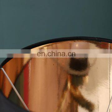 Nordic Modern Style Gold Threaded Metal Base Design Black Hotel Home Table Lamp photo-4