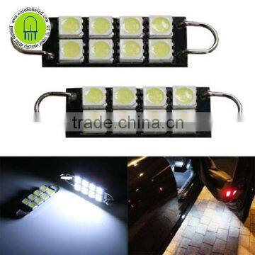 8SMD 1210 3528 1.72" 41mm 211-2 212-2 214-2 561 Rigid Loop Festoon LED Bulbs For Car Side Door Courtesy Lights, Xenon White