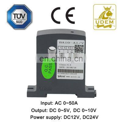 Сенсор тока Acrel AC
Вход: переменный ток 0 - 50 А
Выход: постоянный ток: 0 - 5 В/0 - 10 В
Диаметр: 10 мм
Трансформаторы тока CTs класса 0.5 photo-3