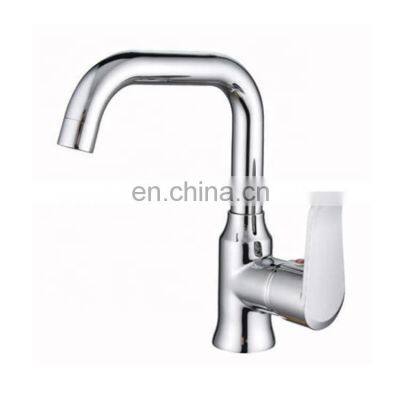 High-end Retro Brass Sink Tap Single Hole Rotate Kitchen Faucet