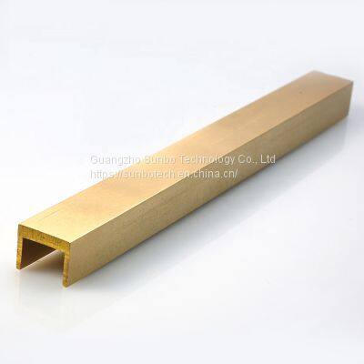 China Manufacturer Customized Extruded Brass Profile Brass U Shape Tube photo-3