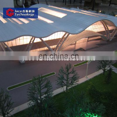 Architectural building ABS airport scale models with LED Light