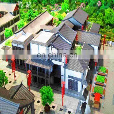 Handmade 3d model for tourism planning building wooden models