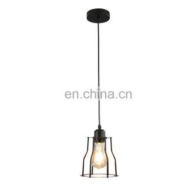 Hot Sale E27 Base Nordic Pendant Lights Nordic Iron Loft Bird Cage Pendant Lamp Chandelier