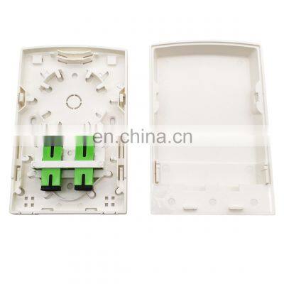 Hot-sale 2 Port FTTH Fiber Optic Face Box/Fiber Optic Face Plate