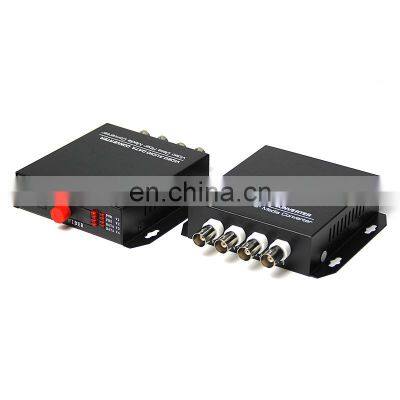 Desktop 1 Pair Single Mode Single Fiber 4 Channel Video To Fiber Converter high quality