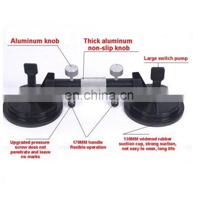 Vacuum Suction Cup Glass Lifter Ceramic Tile Carrier Sucker Plate Horizontal Suction 150KG Max Marble Granite Floor Lifting Tool photo-2
