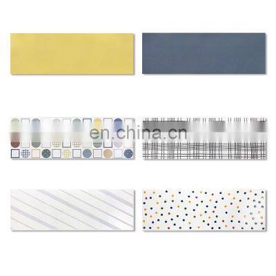 Macaron 200x600 Solid Color Brick Northern Europe Pink Net Safflower Brick photo-5