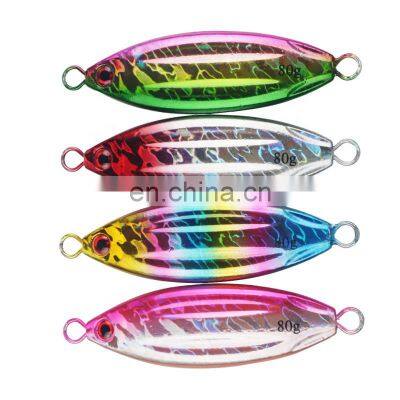 Peche Pesca Isca Metal Slow Jig Casting Spoon 80g 100g 130g Slow Jigging Lure photo-2