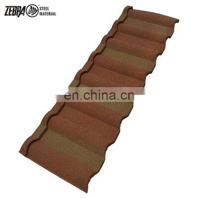 Beautiful Color Roman Stone Coated Metal Roofing Tiles Colored Making Roman Roof Tile photo-4