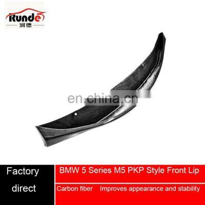 Runde M5 PKP Style Carbon Fiber Material Auto Body Parts Front Lip For 2010-2016 BMW 5 Series Front Lip photo-5