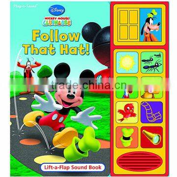 children board sound book printing service in China