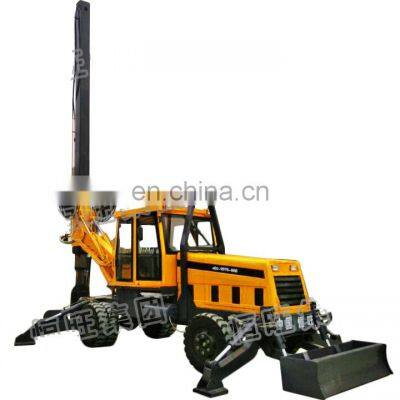 Wheel Type Rotary Drilling Rig Foundation Small Construction Pile Driver