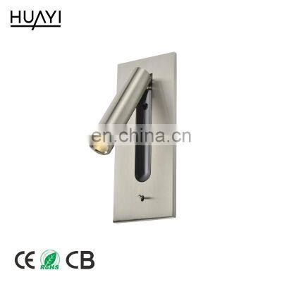 HUAYI Modern Led Wall Lamp Adjustable Angle Pop-up Brand Chip Indoor Wall Lamp Wall Light