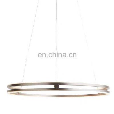 Postmodern minimalist style living room bedroom metal linear chandelier led pendant light