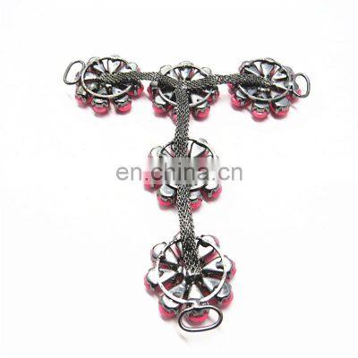 Metal Plastic Acrylic Rhinestone Ornaments Chain For Women Shoe photo-4